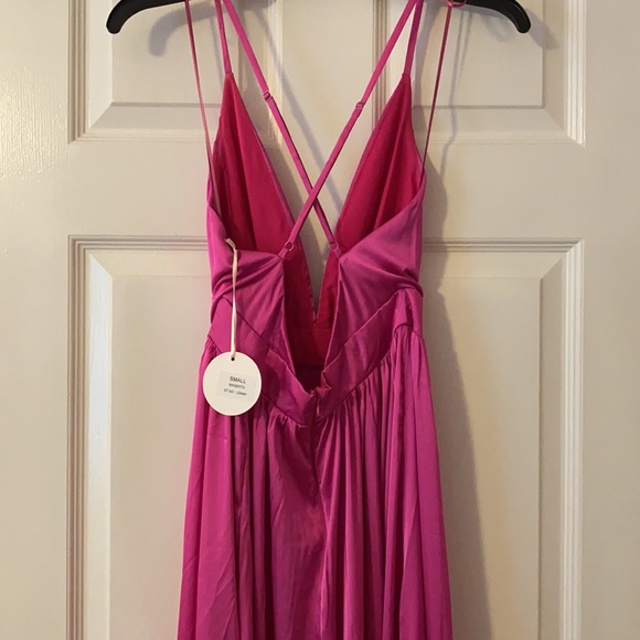 Magenta Full Length Dress - Picture 5 of 7